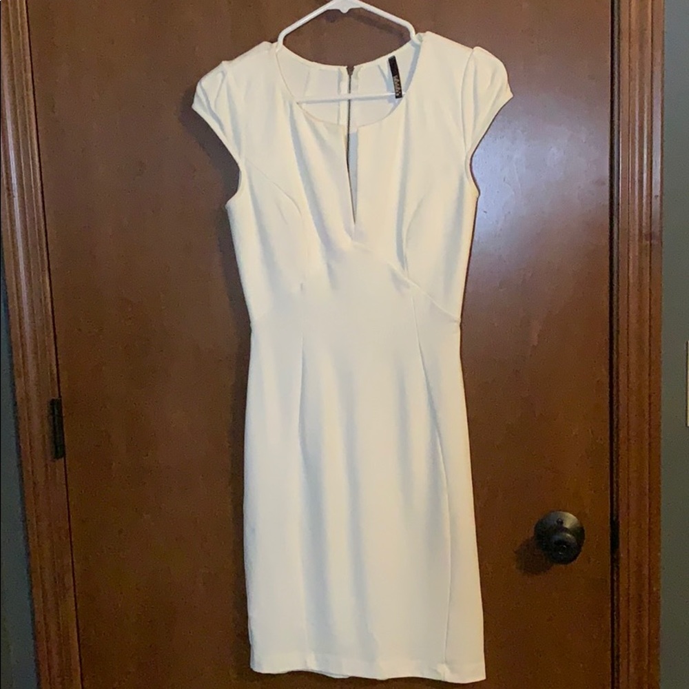 White cocktail dress